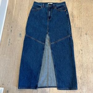 Madewell Denim maxi skirt